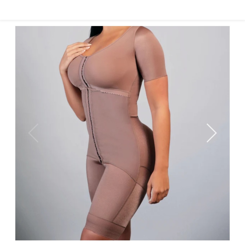 Post surgery with sleeves and bra